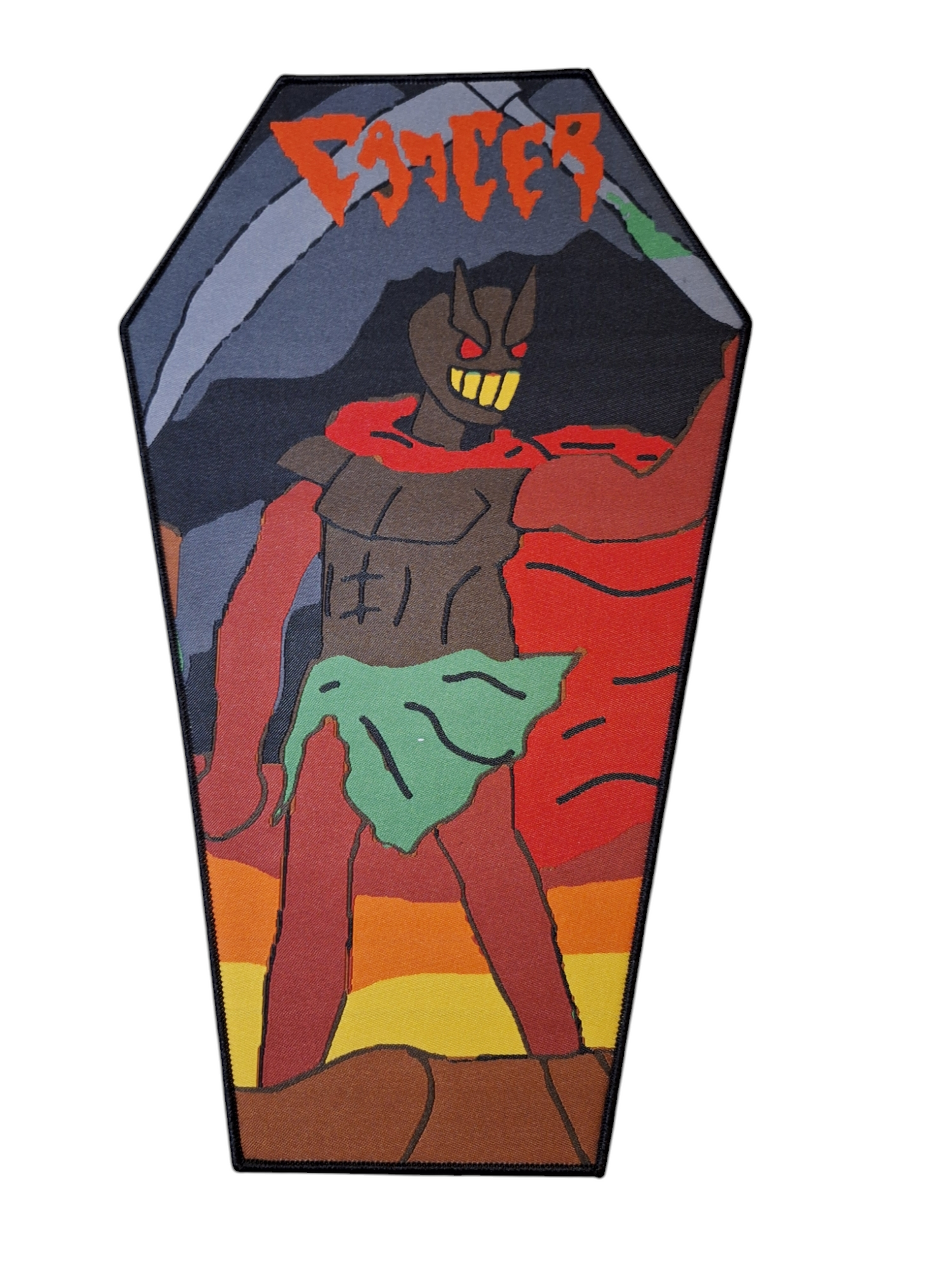 Cancer x badmspaintalbums woven mini-backpatch