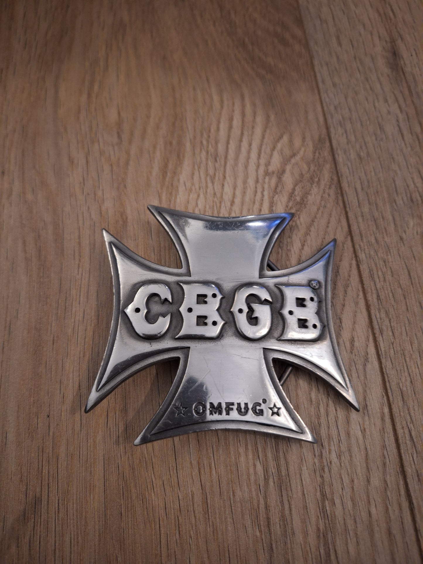 CBGB belt buckle