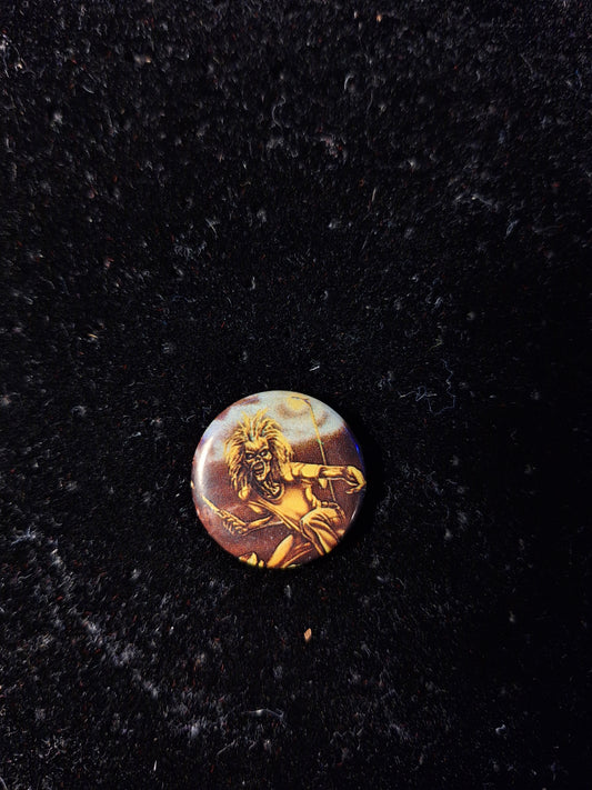 Iron maiden button 3