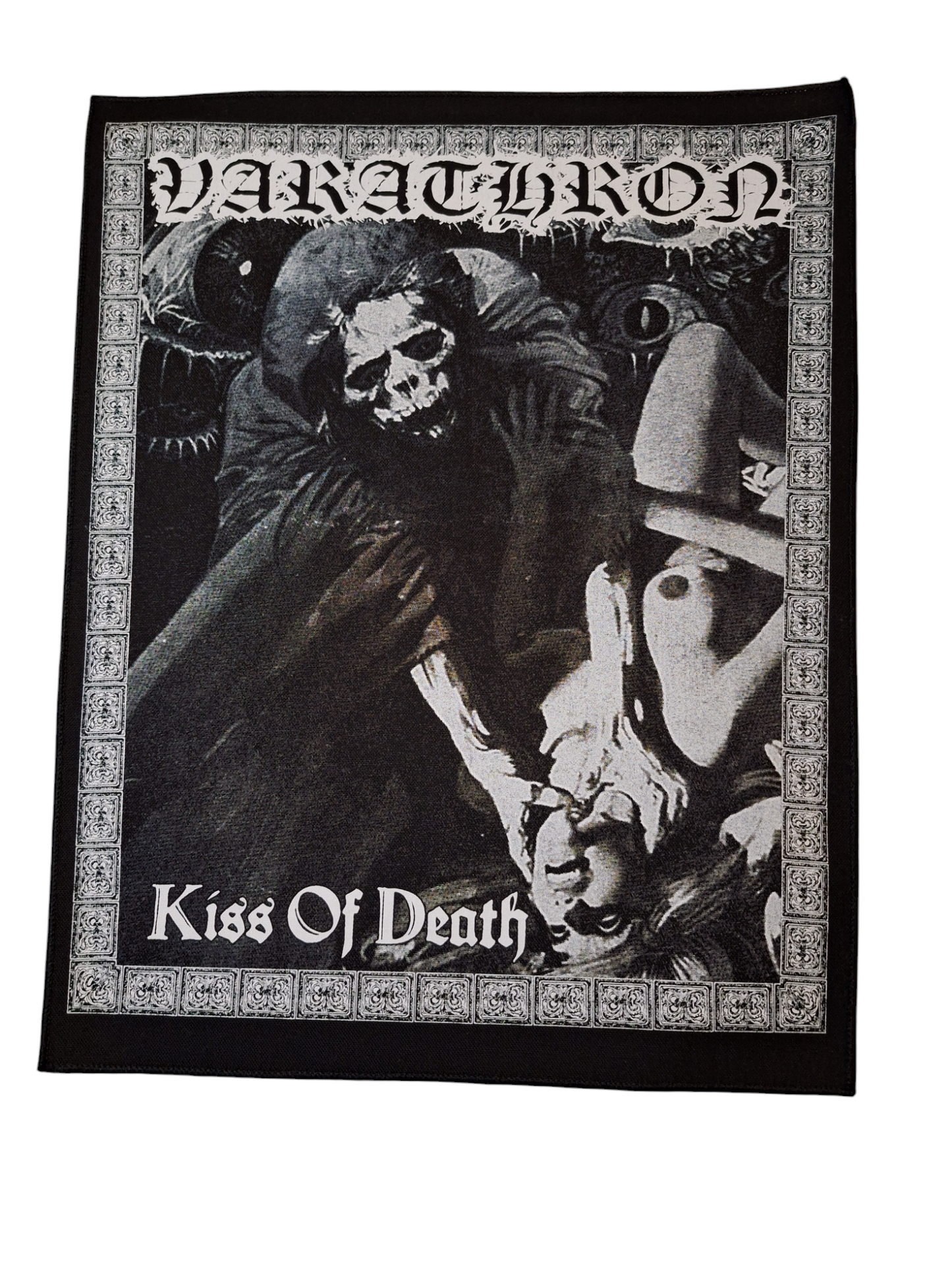 Varathron Kiss of Death screenprinted backpatch