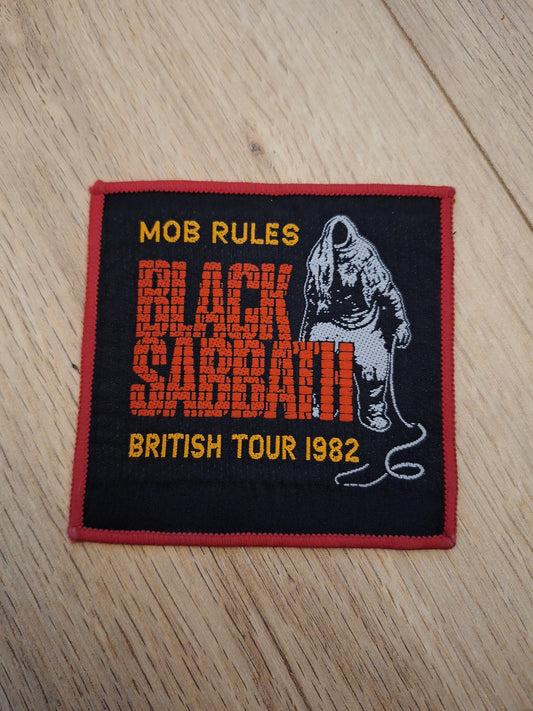 Black sabbath mob rules tour 1982 red border